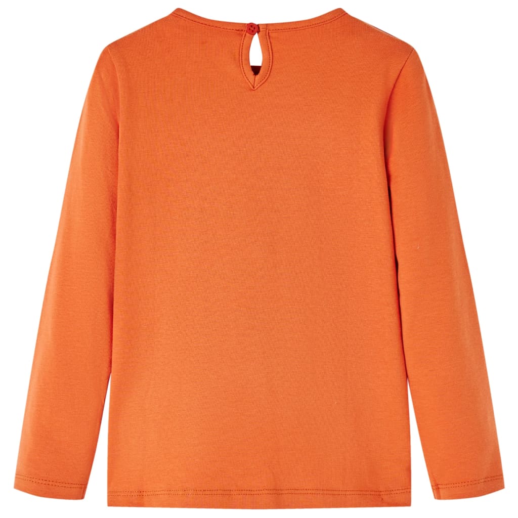 Vidaxl Camisa para niños con mangas largas 104 Oranjebruin