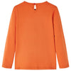 Camicia per bambini Vidaxl con maniche lunghe 116 Oranjebruin