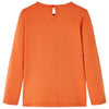Camicia per bambini Vidaxl con maniche lunghe 128 Oranjebruin