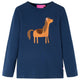 Camicia per bambini Vidaxl con maniche lunghe 104 blu navy