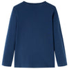 Camicia per bambini Vidaxl con maniche lunghe 104 blu navy