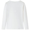 Camicia per bambini Vidaxl con maniche lunghe 104 ecrukligioso