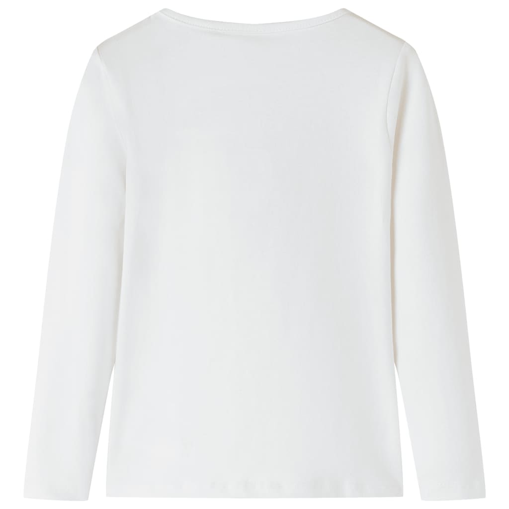 Camicia per bambini Vidaxl con maniche lunghe 104 ecrukligioso