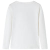 Camicia per bambini Vidaxl con maniche lunghe 116 ecrukligioso