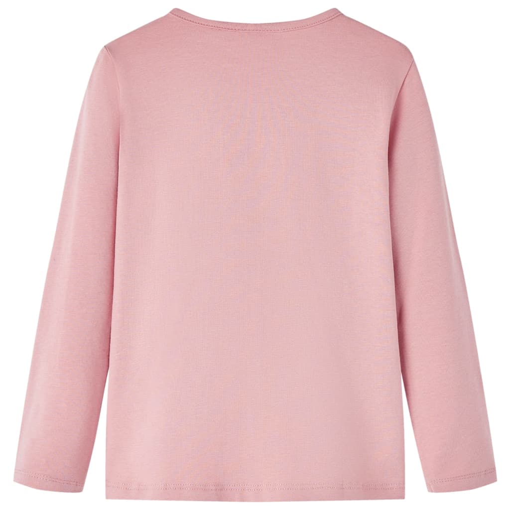 Camicia per bambini Vidaxl con maniche lunghe 104 rosa chiaro