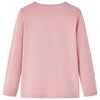 Camisa para niños Vidaxl con mangas largas 104 rosa claro
