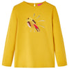 Camisa infantil de Vidaxl con mangas largas 92 OCHER OCRE