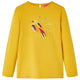 Camicia per bambini Vidaxl con maniche lunghe 116 ocra scura colorata