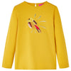 Vidaxl kindershirt met lange mouwen 128 donker okerkleurig