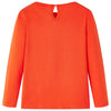 Camisa para niños Vidaxl con mangas largas 92 Donkeroranje