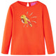 Camicia per bambini Vidaxl con maniche lunghe 116 DONKERORANJE