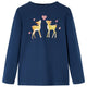 Camicia per bambini Vidaxl con maniche lunghe 92 blu navy