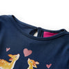 Camicia per bambini Vidaxl con maniche lunghe 116 blu navy