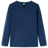 Camicia per bambini Vidaxl con maniche lunghe 128 blu navy