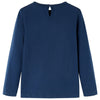Camicia per bambini Vidaxl con maniche lunghe 140 blu navy