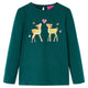 Camicia per bambini Vidaxl con maniche lunghe 104 Donkergroen
