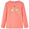 Camicia per bambini Vidaxl con maniche lunghe 104 coralli