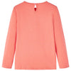 Camisa infantil de Vidaxl con mangas largas 116 coral