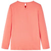 Camicia per bambini Vidaxl con maniche lunghe 128 corallo