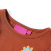 Camisa infantil de Vidaxl con mangas largas 104 Cognac