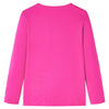 Camisa infantil de Vidaxl con mangas largas 116 Rosa oscuro