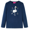 Camicia per bambini Vidaxl con maniche lunghe 116 blu navy