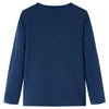 Camicia per bambini Vidaxl con maniche lunghe 116 blu navy