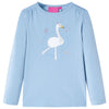 Camicia per bambini Vidaxl con maniche lunghe 92 azzurra