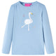 Vidaxl children's shirt with long sleeves 92 light blue