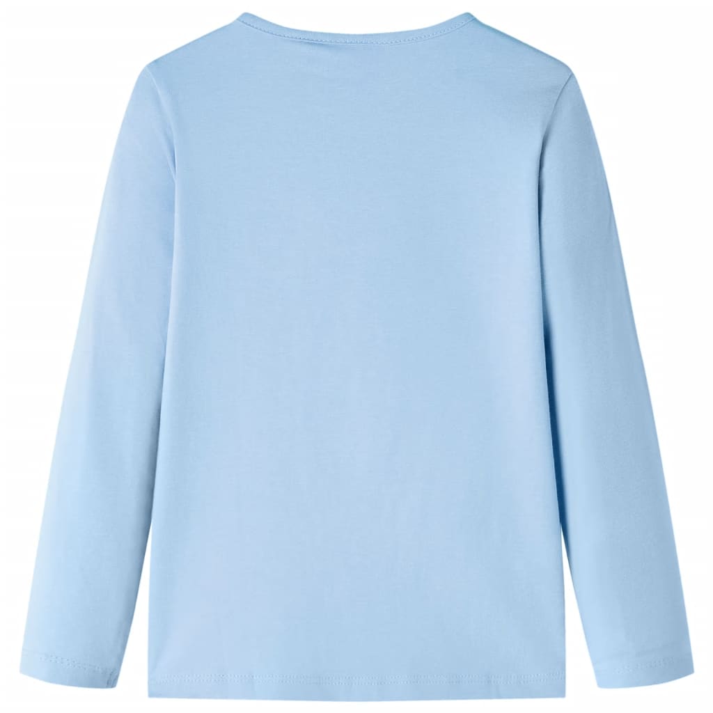 Vidaxl kindershirt met lange mouwen 116 lichtblauw