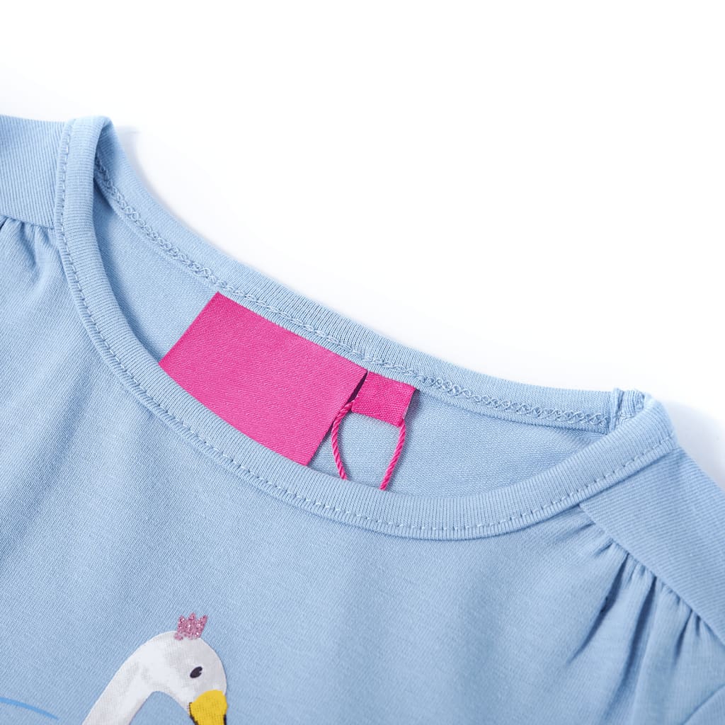 Vidaxl kindershirt met lange mouwen 116 lichtblauw