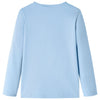 Camicia per bambini Vidaxl con maniche lunghe 128 azzurra