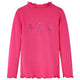Camicia per bambini Vidaxl con maniche lunghe 104 rosa brillante
