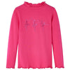 Camisa infantil de Vidaxl con mangas largas 116 Rosa brillante