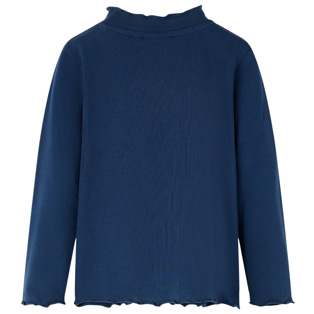 Vidaxl Shirt per bambini maniche lunghe 116 blu navy