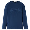 Vidaxl Shirt per bambini maniche lunghe 128 blu navy