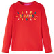Camicia per bambini Vidaxl con maniche lunghe 116 rosse