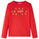 Camicia per bambini Vidaxl con maniche lunghe 128 rossa