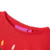 Camisa para niños de Vidaxl con mangas largas 140 rojo