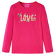 Camicia per bambini Vidaxl con maniche lunghe 116 rosa brillante