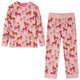 Pigiama per bambini Vidaxl con maniche lunghe 92 rosa chiaro