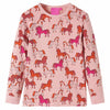 Pijama para niños de Vidaxl con mangas largas 92 rosa claro