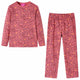 Piamas per bambini Vidaxl con maniche lunghe 92 Old Pink