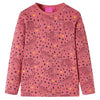 Vidaxl pijama para niños con mangas largas 92 Old Pink