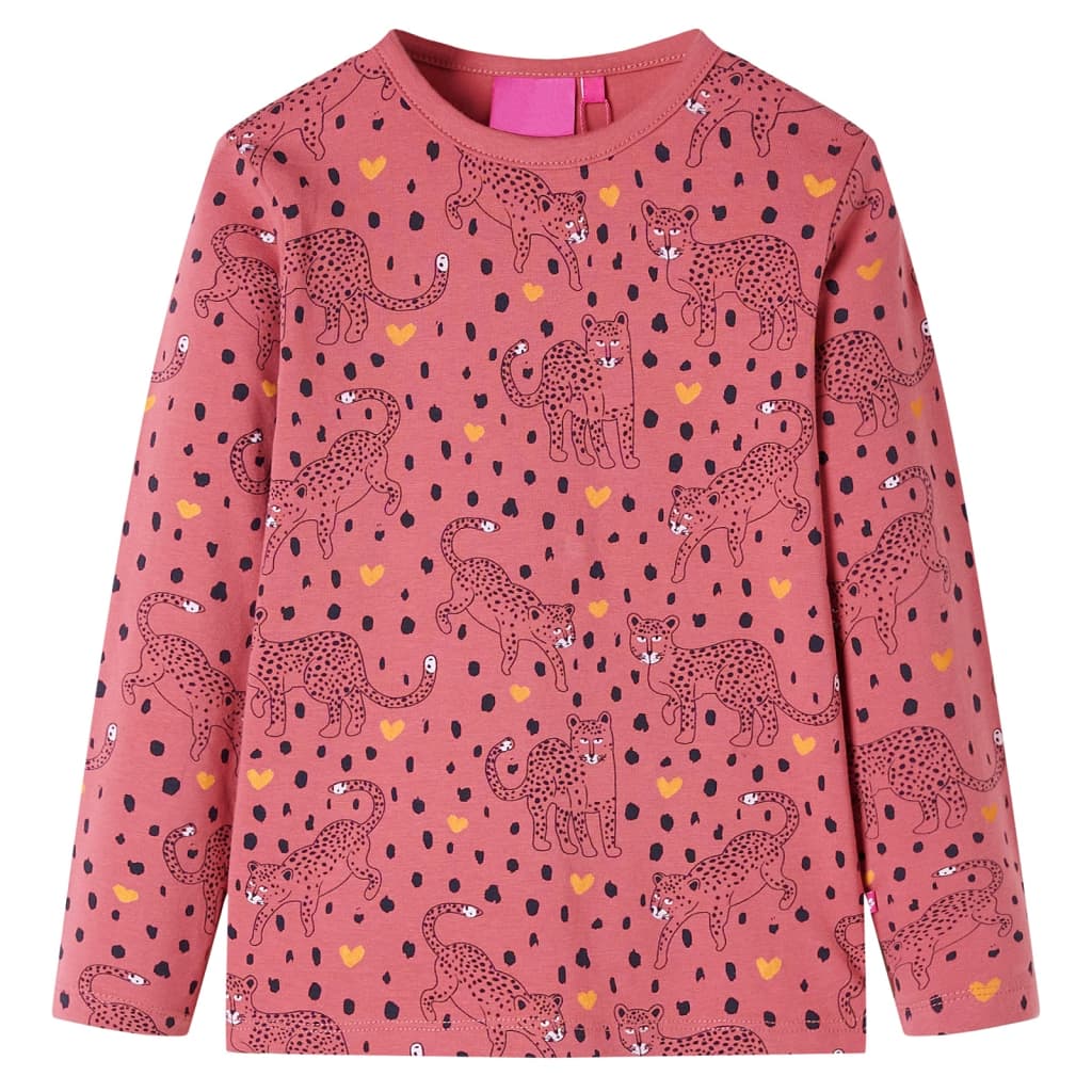 Piamas per bambini Vidaxl con maniche lunghe 92 Old Pink
