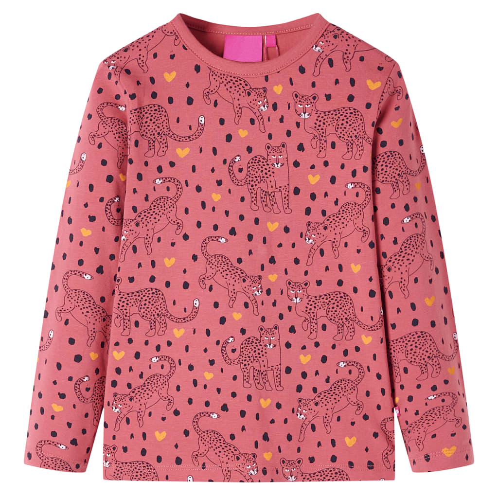 Vidaxl kinderpyjama met lange mouwen 116 oudroze