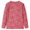 Vidaxl pijama para niños con mangas largas 116 Old Pink