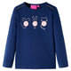 Camicia per bambini Vidaxl con maniche lunghe 116 blu navy