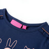 Camicia per bambini Vidaxl con maniche lunghe 116 blu navy