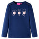 Camicia per bambini Vidaxl con maniche lunghe 128 blu navy